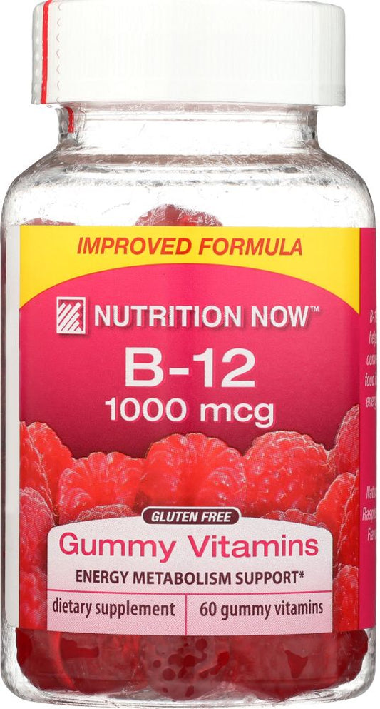 NUTRITION NOW: Vitamin B12 Raspberry, 60 Tablet