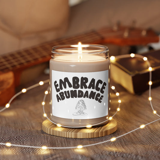 Embrace Abundance, Gift For Love ones, Gift For Friends, Couples Gift, Friends gift, Family gift, Feel Better Gift for Cheer Up, Encouragement gift |  Scented Soy Candle, 9oz