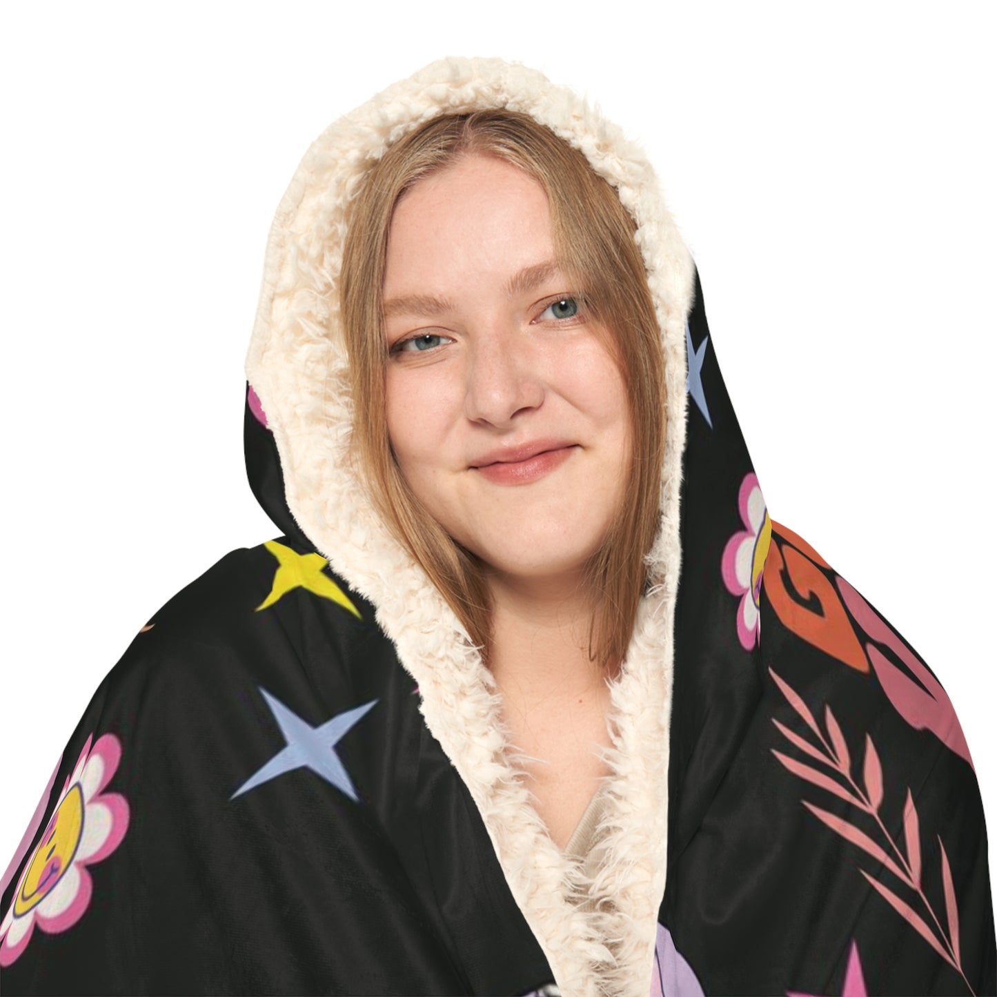 Cozy Blanket Hoodie , Warm and Soft for Adults , Trending Blanket, Unique Gift - Good Vibes Only