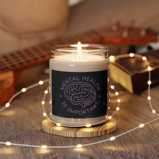 Mental Health Is Important, Gift For Love ones, Gift For Friends, Couples Gift, Friends gift, Family gift, Feel Better Gift for Cheer Up, Encouragement gift |  Scented Soy Candle, 9oz