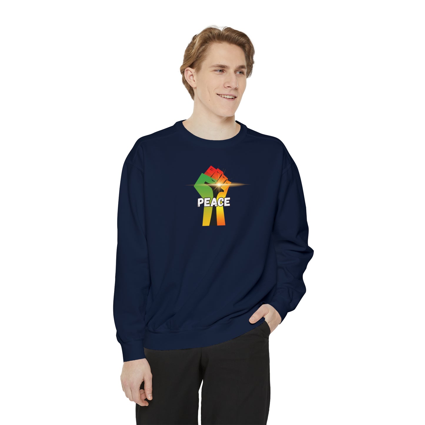 Trendy Sweatshirt "PEACE" Sweatshirt Gift