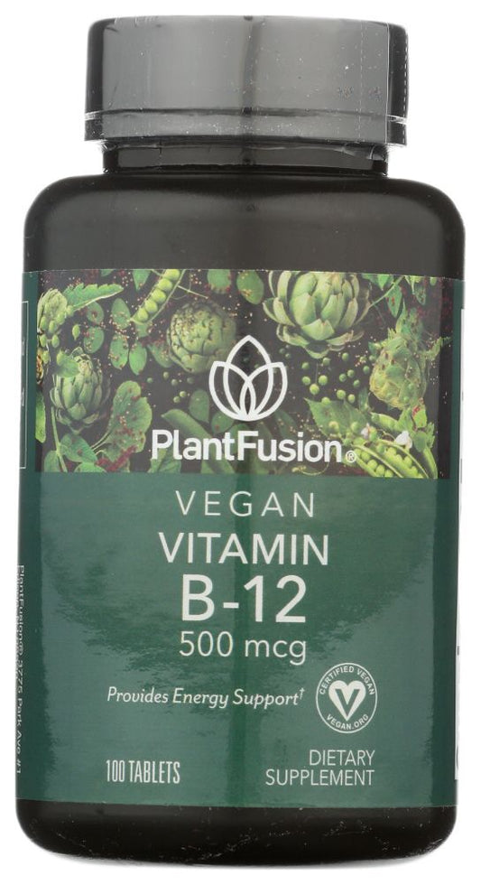 PLANTFUSION: Premium Vegan Vitamin B-12, 100 Tablet