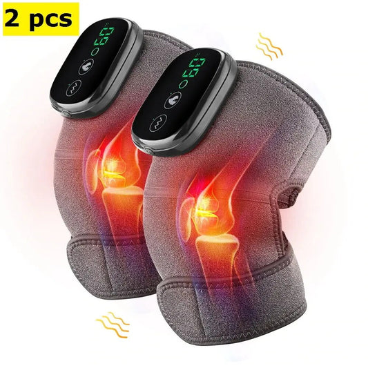 Heating Knee Massager: Far Infrared, Vibration, Joint Physiotherapy. Pain Relief for Knees & Elbows.